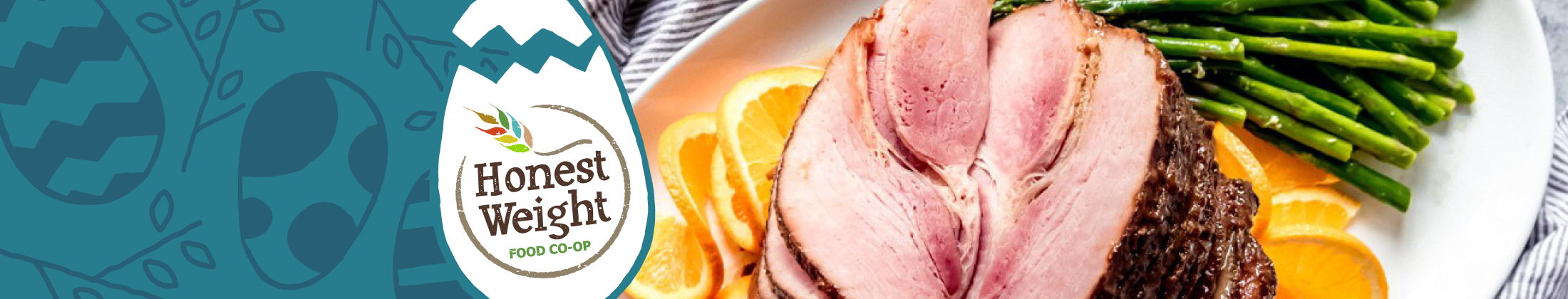 Easter Ham Paired with Asparagus & Oranges